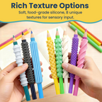 Sensory Pencil Grips for Kids & Adults with ADHD, Autism, Dysgraphia & Arthritis